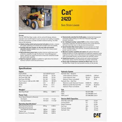 2015 cat 242d|cat 242d spec.